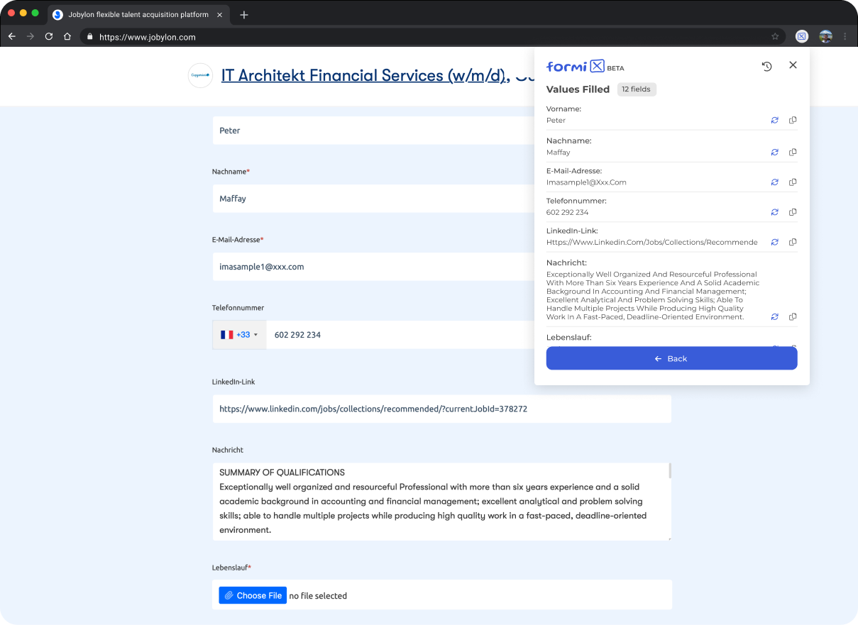 Use Case Screenshot