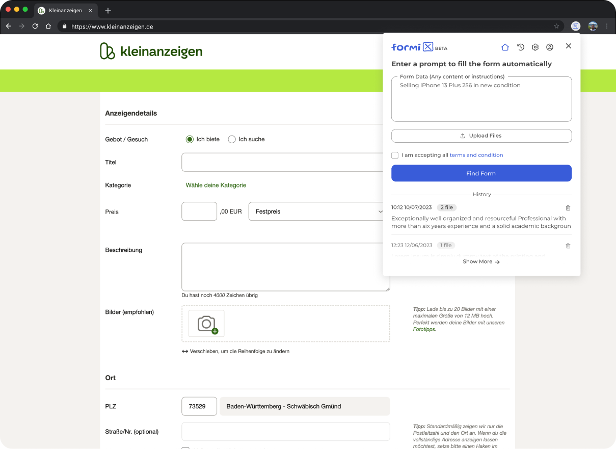 Use Case Screenshot